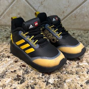 ADIDAS X LEGO® RACER TR SHOES - Excellent Condition toddler 5K Black/Yellow